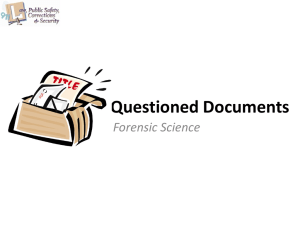 Questioned Documents