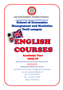 English course catalogue 2015-16