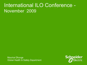 - ILO Safety Conference 2009