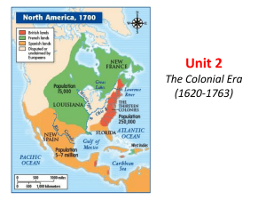 Unit 1 Pre-Colonial North America