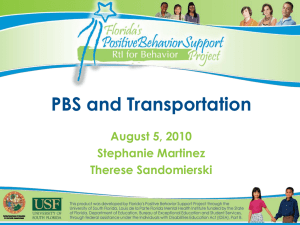 PBS and Transportation Chat 8 5 10