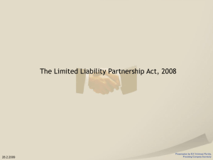 Limited Liability Partnership - Welcome to Capital Management