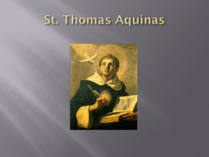 St. Thomas Aquinas - CLN4U