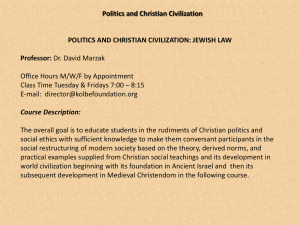 Politics and Christian Civilization