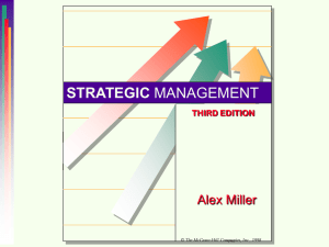 Strategic Management, 3/e by Miller