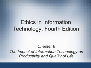 Ethics in Information Technology, Third Edition