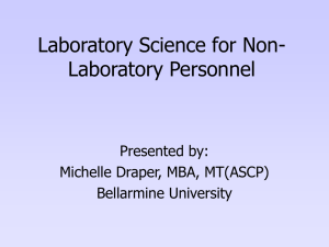 Laboratory Science for Non-Laboratory Personnel