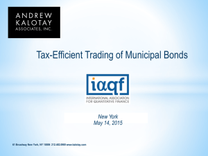 Tax-Efficient Trading of Municipal Bonds