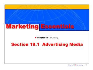Advertising Media - Marketing1atRHS2011