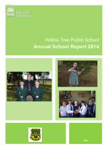 Annual School Report 2014 - Willow Tree Public School