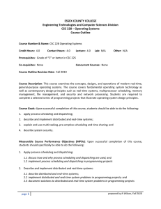 csc.228.outline.f2010 - Student Learning Outcomes (SLO)