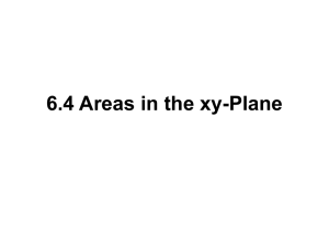 6.4 Areas in the xy