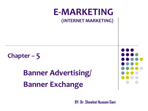 E-MARKETING (INTERNET MARKETING)