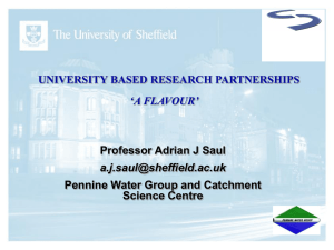 Adrian Saul - University of Sheffield
