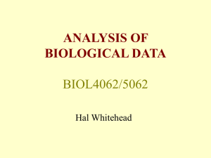 Introduction to data analysis and the course