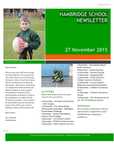 Newsletter - Hambridge Community Primary School