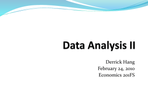 Data Analysis II-Derrick Hang 2.24.09