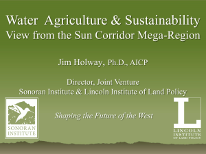Jim Holway on Water Shortages in the Western U.S.