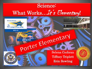 Science: What Works…It's Elementary