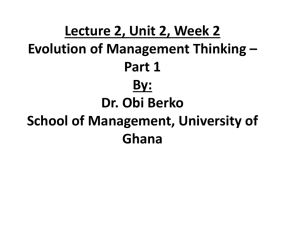 2 evolution of management thinking 1