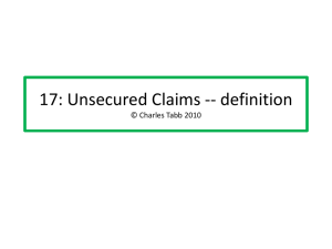 Class 19: Unsecured Claims -