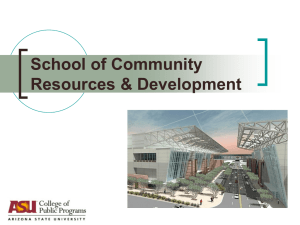 School of Community Resources & Development
