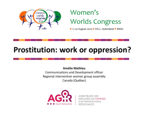 Prostitution: work or oppression?