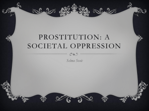 Prostitution: a societal oppression