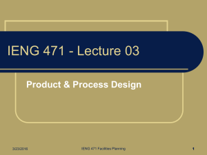Product & Process Design