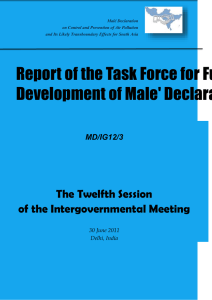 Report of the Task Force for Future Development of Male