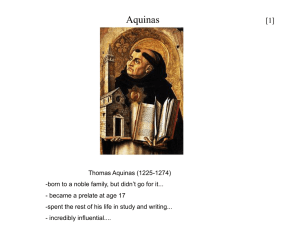 Aquinas on Law --- [1]