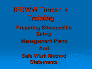 IFBWW Tanzania Training