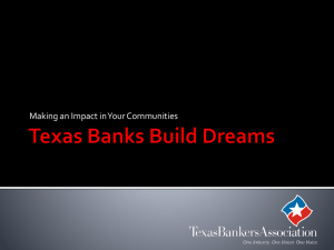 Texas Banks Build Dreams - Texas Bankers Association