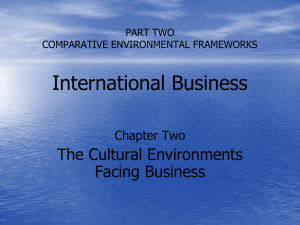 PART TWO COMPARATIVE ENVIRONMENTAL FRAMEWORKS