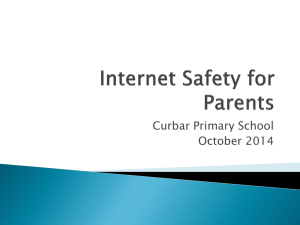 Internet Safety for Parents OCT NOV 2014