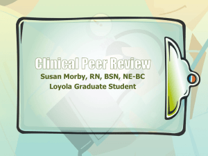 Clinical Peer Review NMH