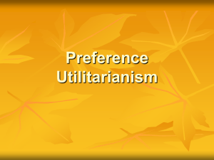 Preference Utilitarian