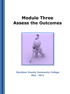 Assessing the Outcomes Handout - NC-NET