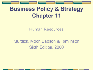 Business Policy & Strategy Chapter 11