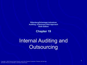 Internal Auditing (continued)
