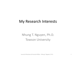 Research Interests - OMICS International