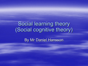 Social learning theory