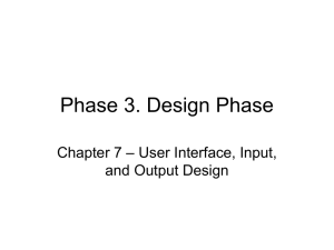 Phase 3. Design Phase
