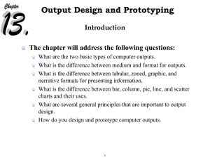 Output Design and Prototyping