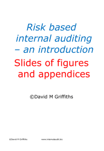 Risk based internal auditing * an introduction slides of figures and