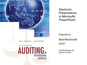 AUDITING - McGraw Hill Higher Education