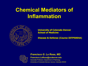 Chemical Mediators of Inflammation