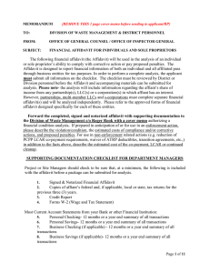 financial affidavit - Florida Department of Environmental Protection