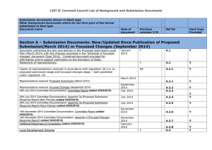 list of document - Cornwall Council