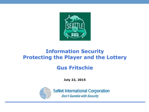 NASPL 2015 – Information Security in the Lottery Sector